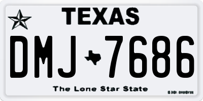 TX license plate DMJ7686