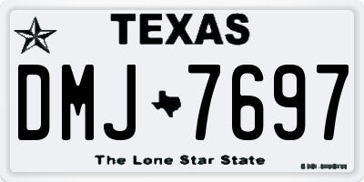 TX license plate DMJ7697