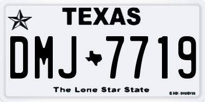 TX license plate DMJ7719