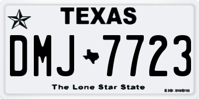 TX license plate DMJ7723