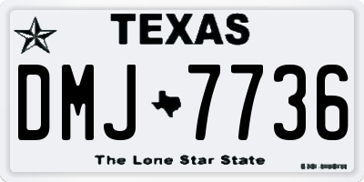 TX license plate DMJ7736