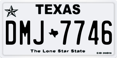 TX license plate DMJ7746