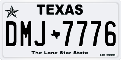 TX license plate DMJ7776