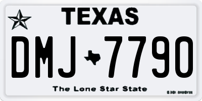 TX license plate DMJ7790