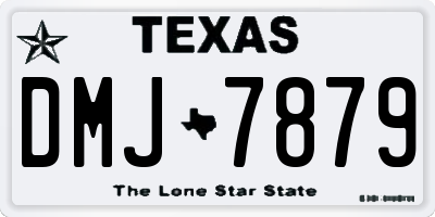 TX license plate DMJ7879