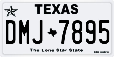 TX license plate DMJ7895