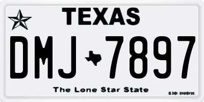 TX license plate DMJ7897