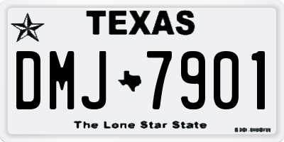 TX license plate DMJ7901