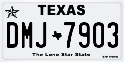 TX license plate DMJ7903