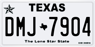 TX license plate DMJ7904