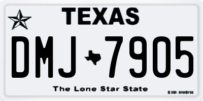 TX license plate DMJ7905