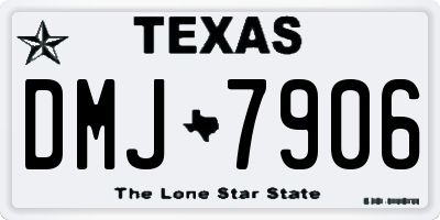 TX license plate DMJ7906