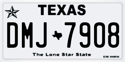 TX license plate DMJ7908