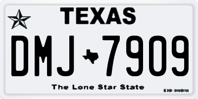 TX license plate DMJ7909