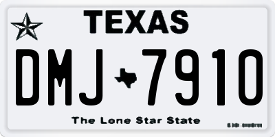 TX license plate DMJ7910