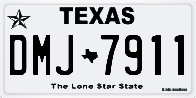 TX license plate DMJ7911