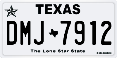 TX license plate DMJ7912