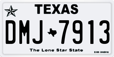 TX license plate DMJ7913