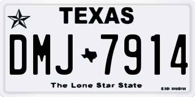 TX license plate DMJ7914