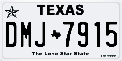 TX license plate DMJ7915