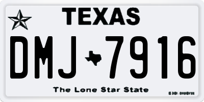 TX license plate DMJ7916