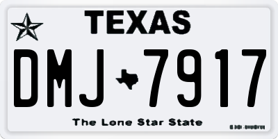 TX license plate DMJ7917