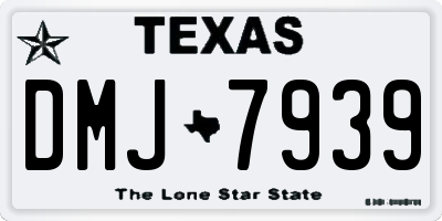 TX license plate DMJ7939