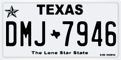 TX license plate DMJ7946