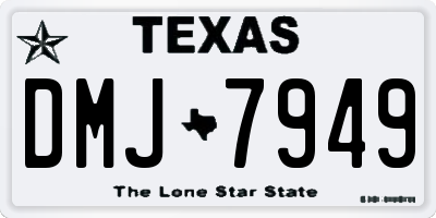 TX license plate DMJ7949