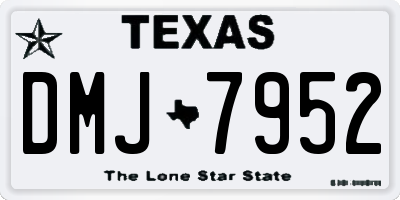 TX license plate DMJ7952