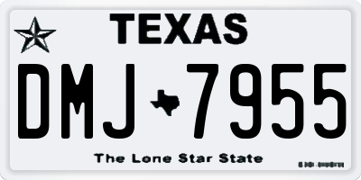 TX license plate DMJ7955