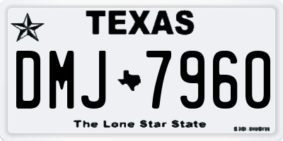 TX license plate DMJ7960