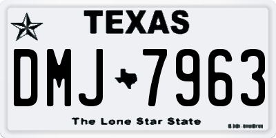 TX license plate DMJ7963