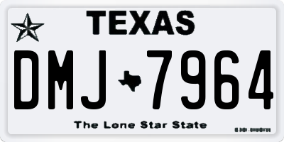 TX license plate DMJ7964