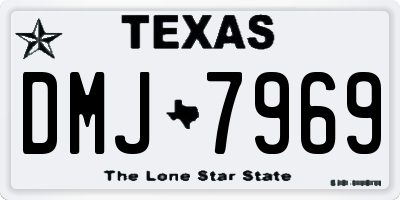 TX license plate DMJ7969