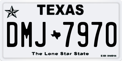 TX license plate DMJ7970