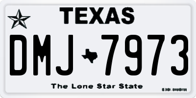 TX license plate DMJ7973