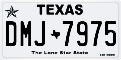 TX license plate DMJ7975