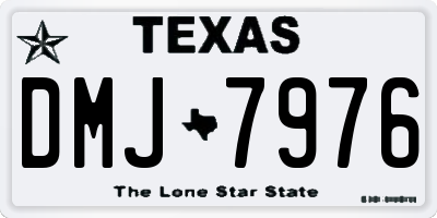 TX license plate DMJ7976