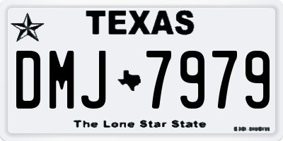 TX license plate DMJ7979