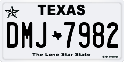 TX license plate DMJ7982