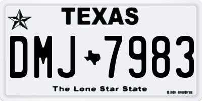 TX license plate DMJ7983