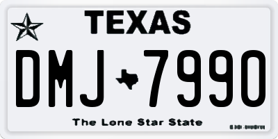 TX license plate DMJ7990