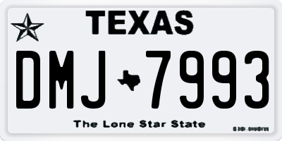 TX license plate DMJ7993