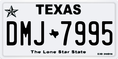 TX license plate DMJ7995