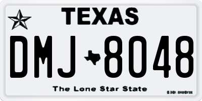 TX license plate DMJ8048