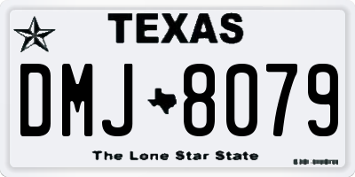 TX license plate DMJ8079