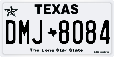 TX license plate DMJ8084