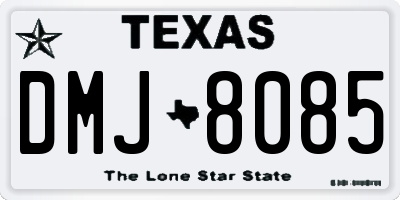 TX license plate DMJ8085