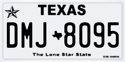 TX license plate DMJ8095